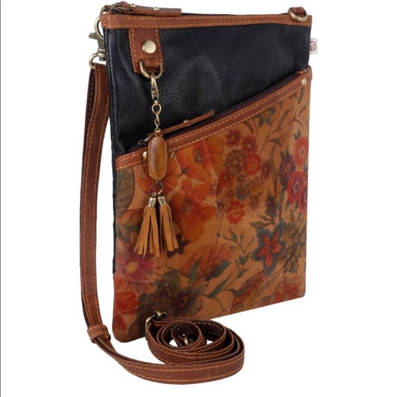 Upcycled Genuine Leather Crossbody - Picture 3 of 5